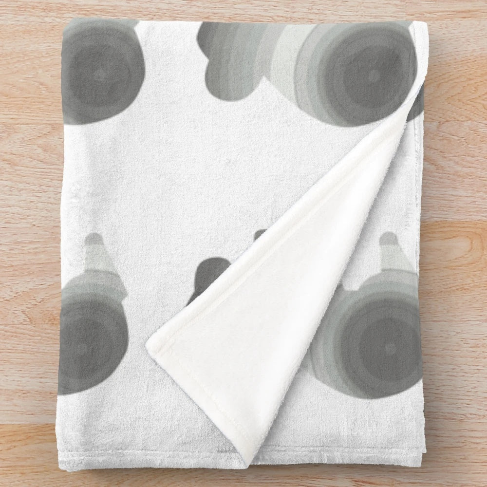 Koala plush blanket featuring a colorful, abstract design of a legendary animal