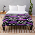 Kokichi Ouma inspired plush blanket featuring the character from the Danganronpa anime series