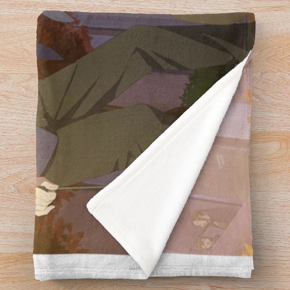 Komi-san inspired plush blanket featuring characters from the popular anime "Komi Can't Communicate