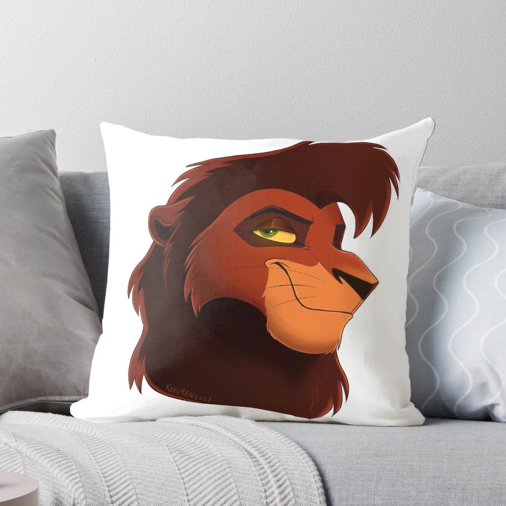 Kovu the Lion from The Lion King inspired decorative pillow