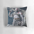 KRATOS Lego-inspired decorative pillow featuring colorful characters and designs