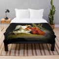 Kristus i Getsemane 1873 by Carl Heinrich Bloch - Plush Blanket with Beautiful Christian Artwork