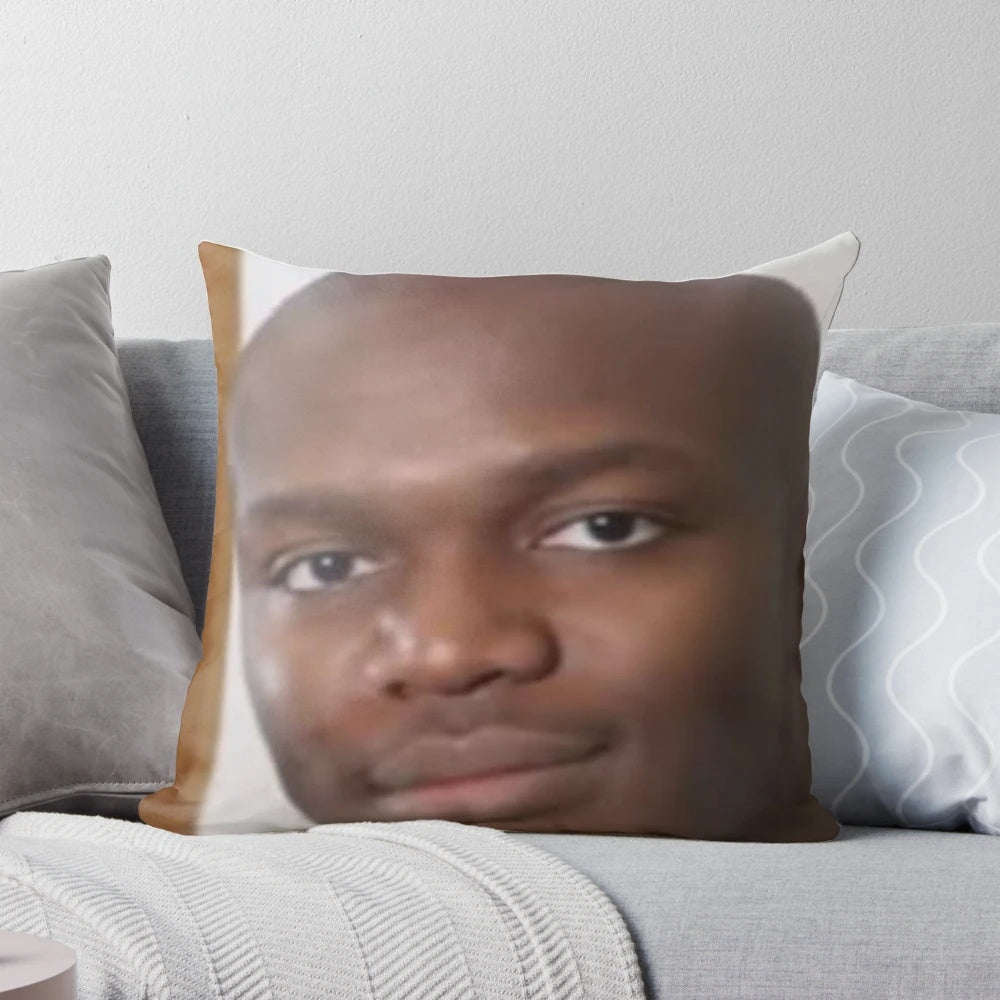 KSI large face pillow with a humorous and meme-worthy design