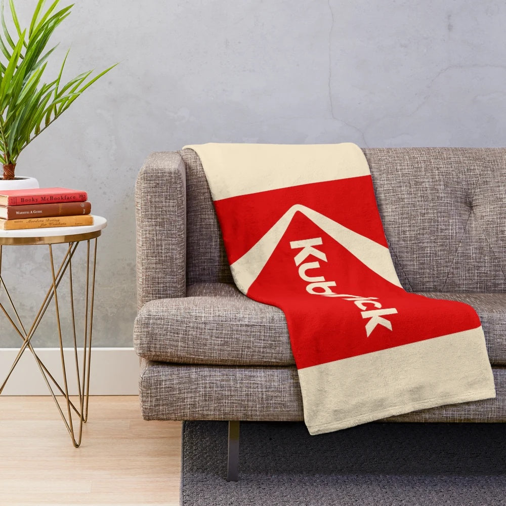 Kubrick plush blanket featuring iconic film imagery