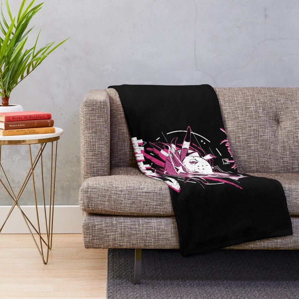 Kumoko from the anime "So I'm a Spider, So What?" on a plush blanket