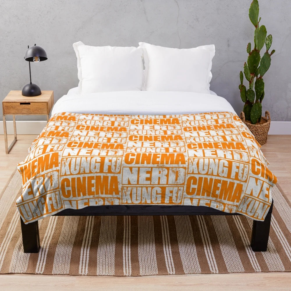 Kung Fu Cinema Inspired Plush Blanket