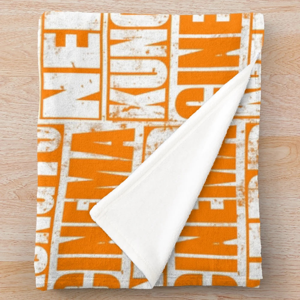 Kung Fu Cinema Inspired Plush Blanket