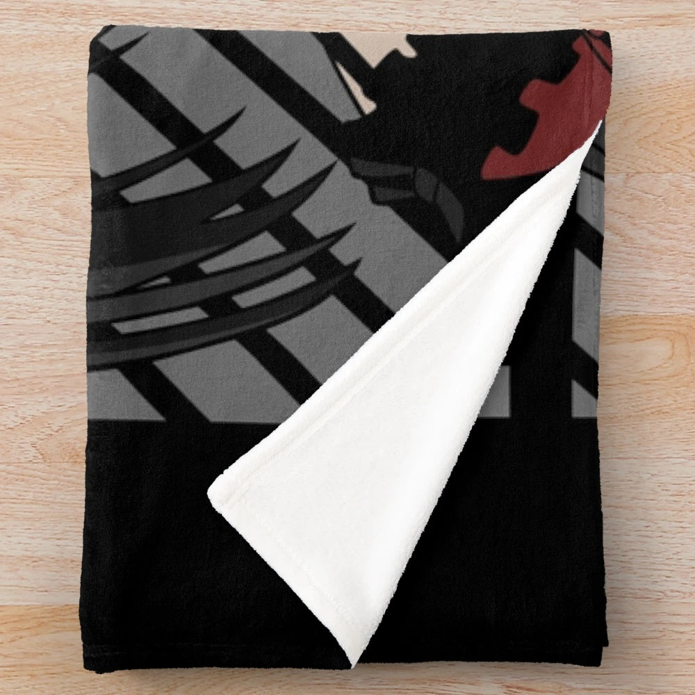 Kurumi Tokisaki inspired plush blanket with date a live character design