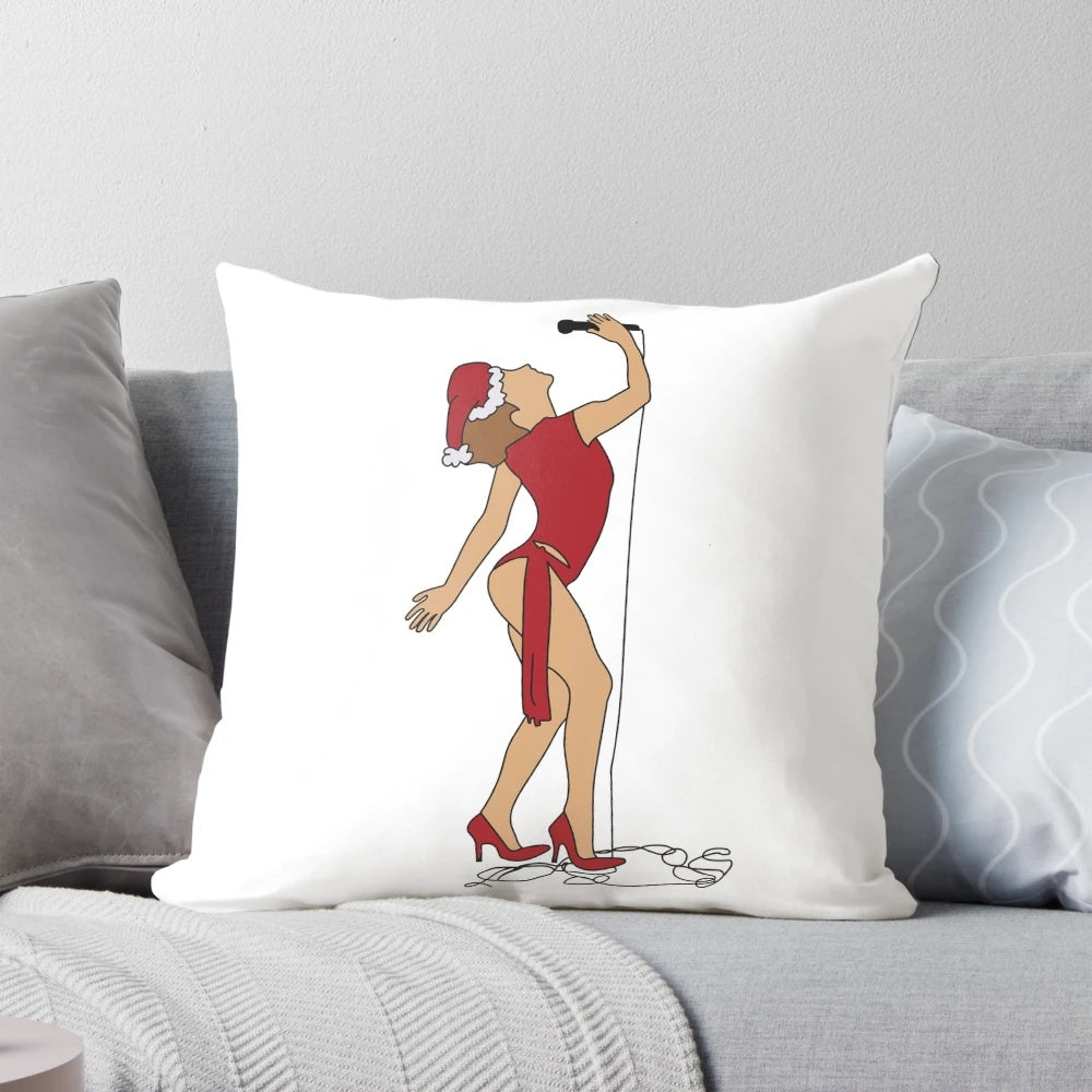 Kylie Minogue Christmas Fever Retro Disco Pillow