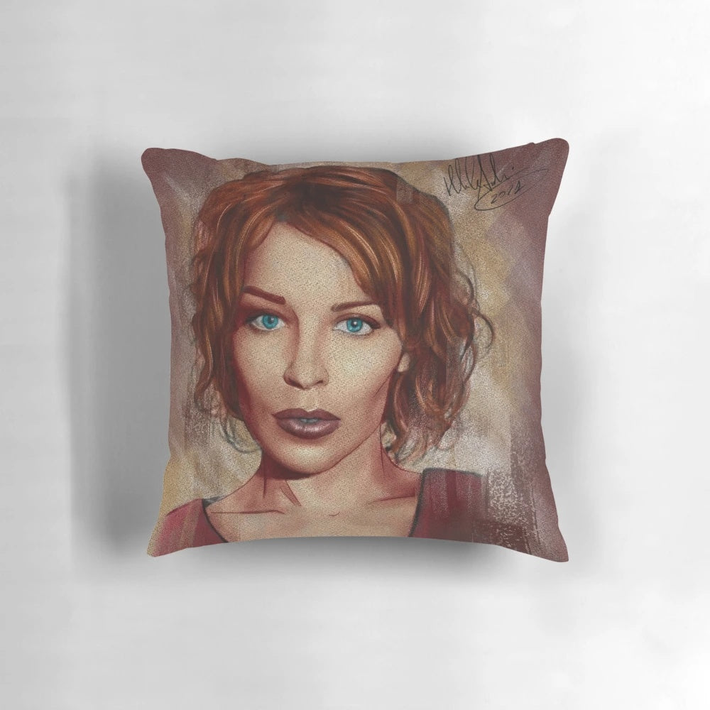 Kylie Minogue pop art pencil portrait illustration