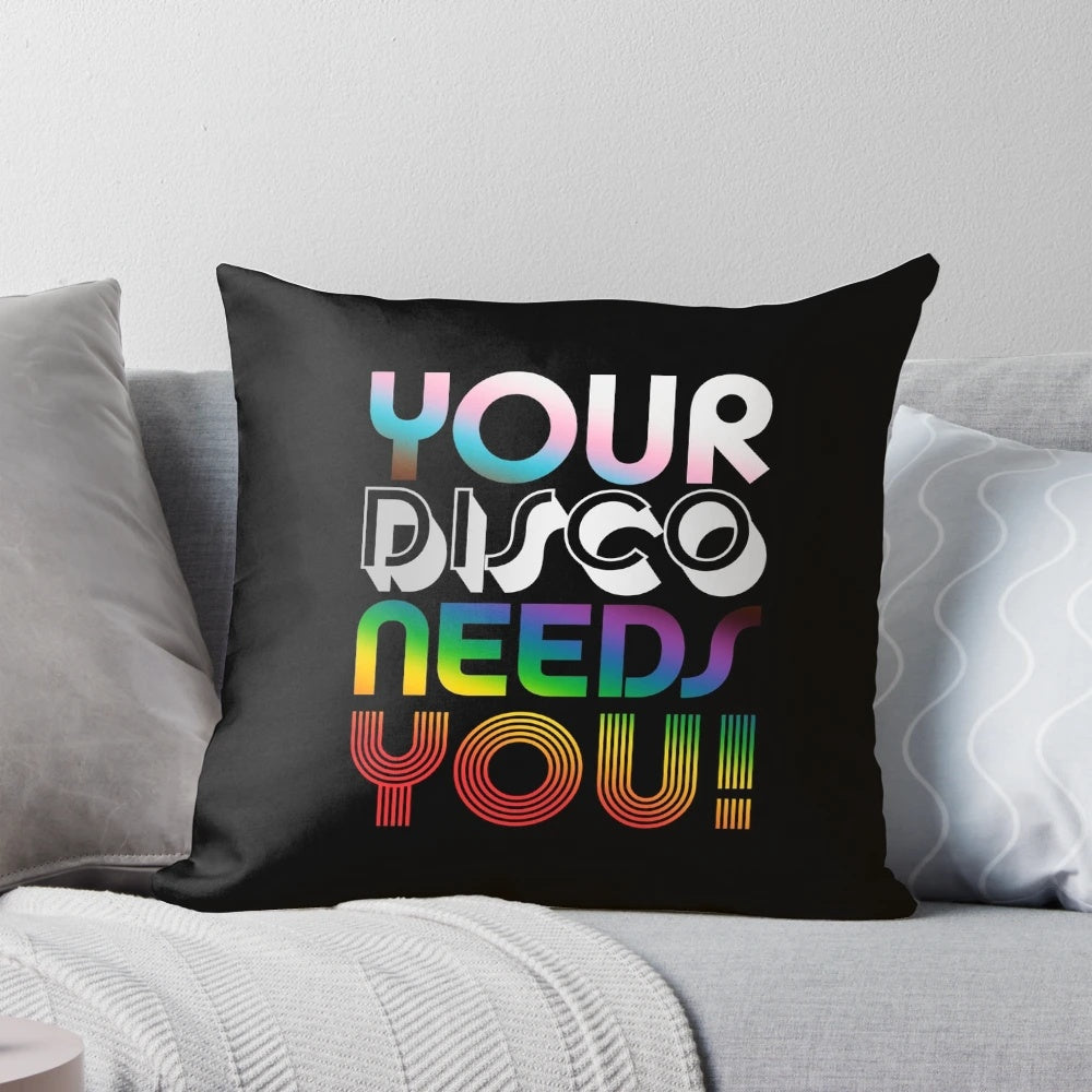 Kylie Minogue's "Light Years" disco-inspired pillow with progress pride colors for LGBTQIA+ pride and celebration