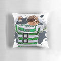 Soft, high-quality pillow featuring Kyogo Furuhashi, the star player of Celtic FC.