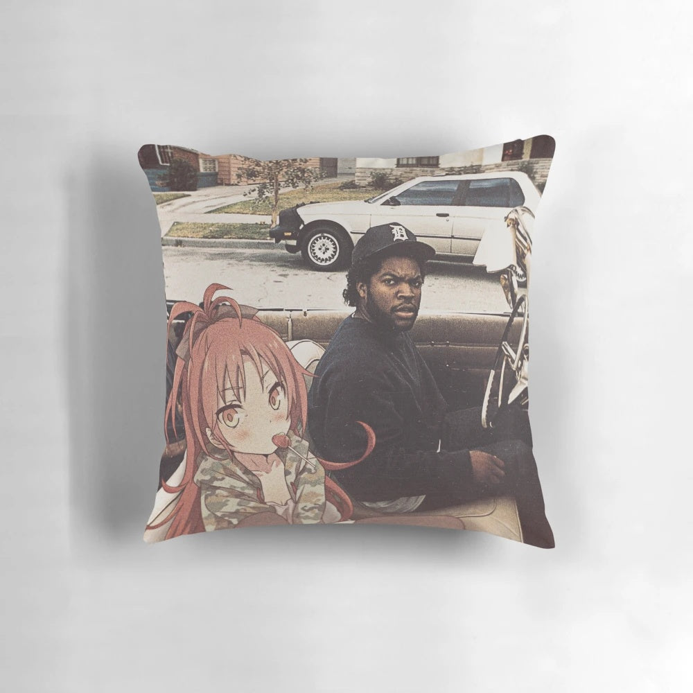 Kyoko Sakura from Puella Magi Madoka Magica anime featured on a high-quality pillow