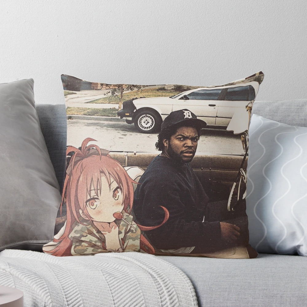 Kyoko Sakura from Puella Magi Madoka Magica anime featured on a high-quality pillow