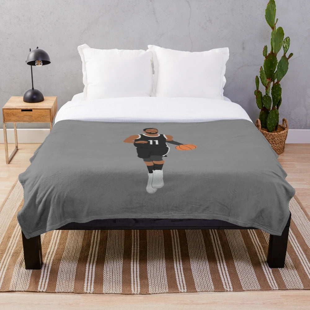 Kyrie Irving inspired Brooklyn Nets plush blanket