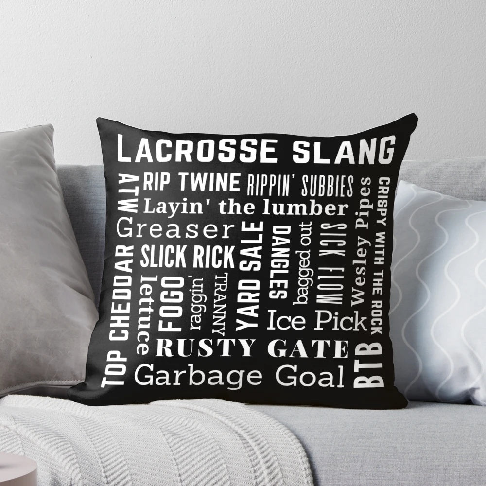 Lacrosse and lax player slang terminology pillow