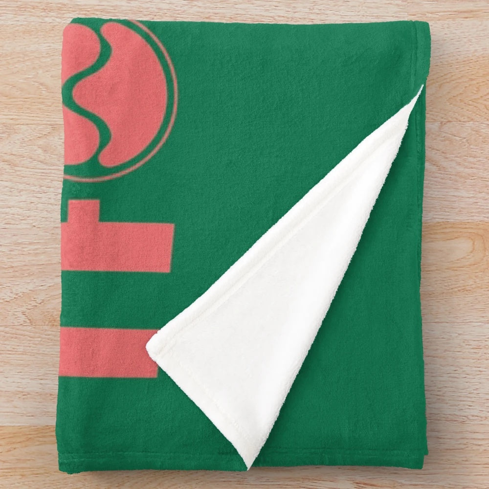 Lady Gaga Chromatica-inspired plush blanket with sine wave and dance floor design