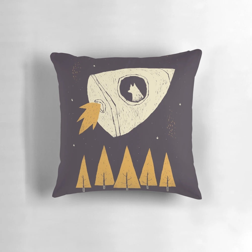 Laika Pillow - Soft, Comfortable Pillow for Pets Featuring the Iconic Space Dog Laika