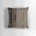Lakota Design Pillow featuring Melvin War Eagle's vibrant Native American pop art design with feathers, eagle, and medicine wheel