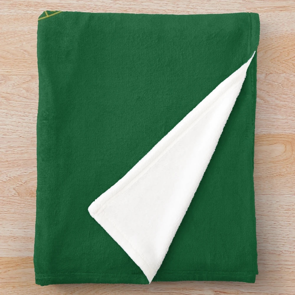 Green Bay Packers Lambeau Field Stadium Poster Print Plush Blanket