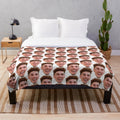 Lamelo Ball-inspired plush blanket featuring the basketball player's face