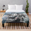 Lan Wangji and Wei Ying plush blanket featuring characters from the Grandmaster of Demonic Cultivation anime