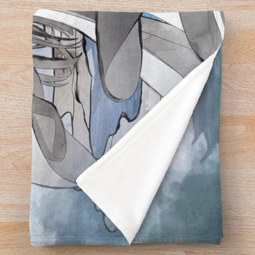 Lan Wangji and Wei Ying plush blanket featuring characters from the Grandmaster of Demonic Cultivation anime