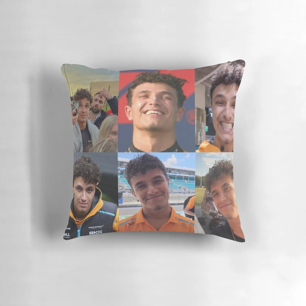 Lando Norris Formula 1 Pillow - Mclaren F1 Merchandise