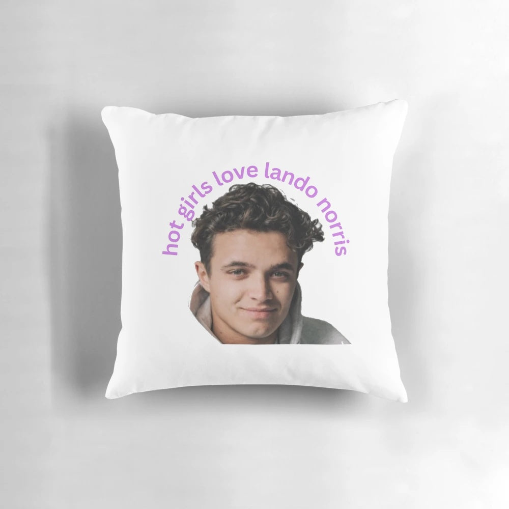 Lando Norris Formula One Racing Pillow