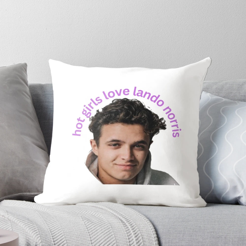 Lando Norris Formula One Racing Pillow