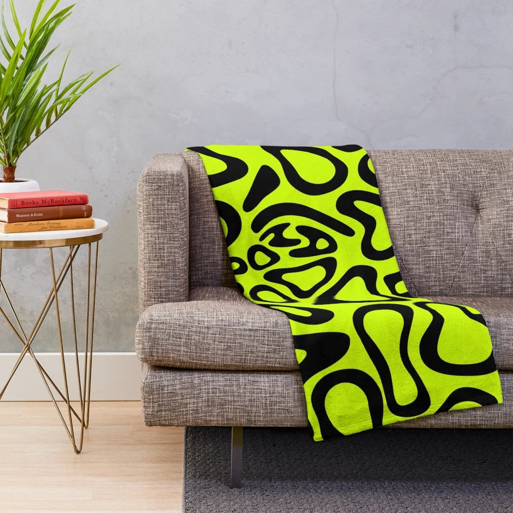 Lando Norris inspired black plush blanket with helmet pattern design
