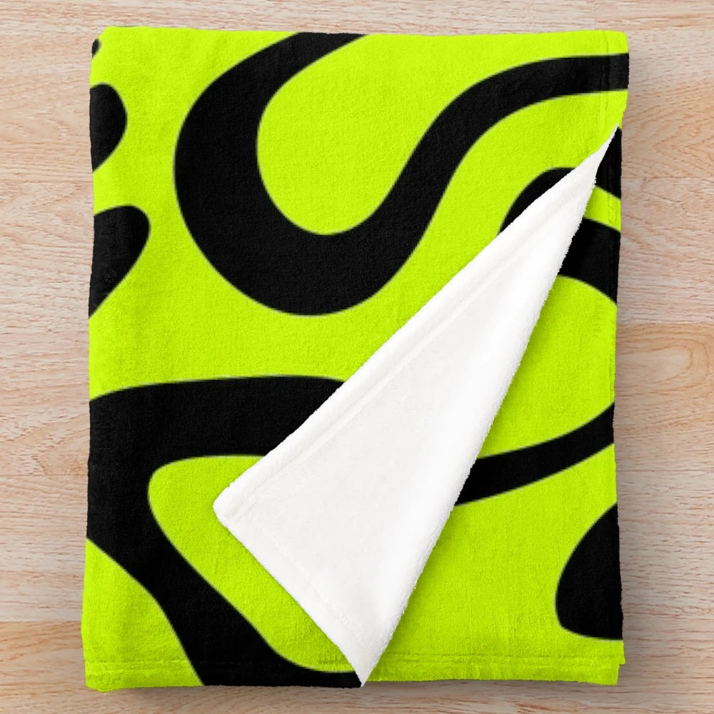 Lando Norris inspired black plush blanket with helmet pattern design