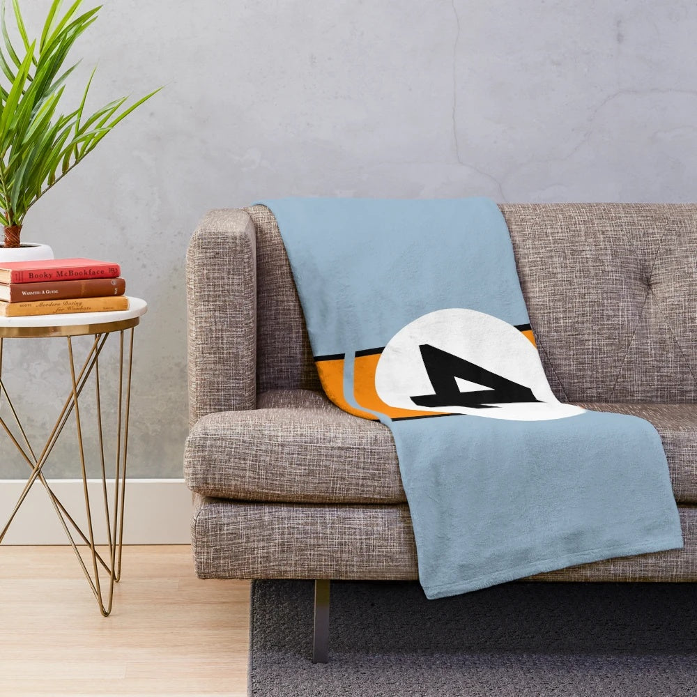 Lando Norris inspired plush blanket with Mclaren F1 team colors