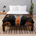 Lando Norris-inspired plush blanket featuring the Formula 1 driver's image