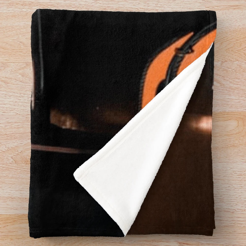 Lando Norris-inspired plush blanket featuring the Formula 1 driver's image