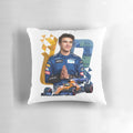 Lando Norris #4 inspired racing design throw pillow