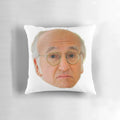 Larry David Pillow featuring the iconic Curb Your Enthusiasm star