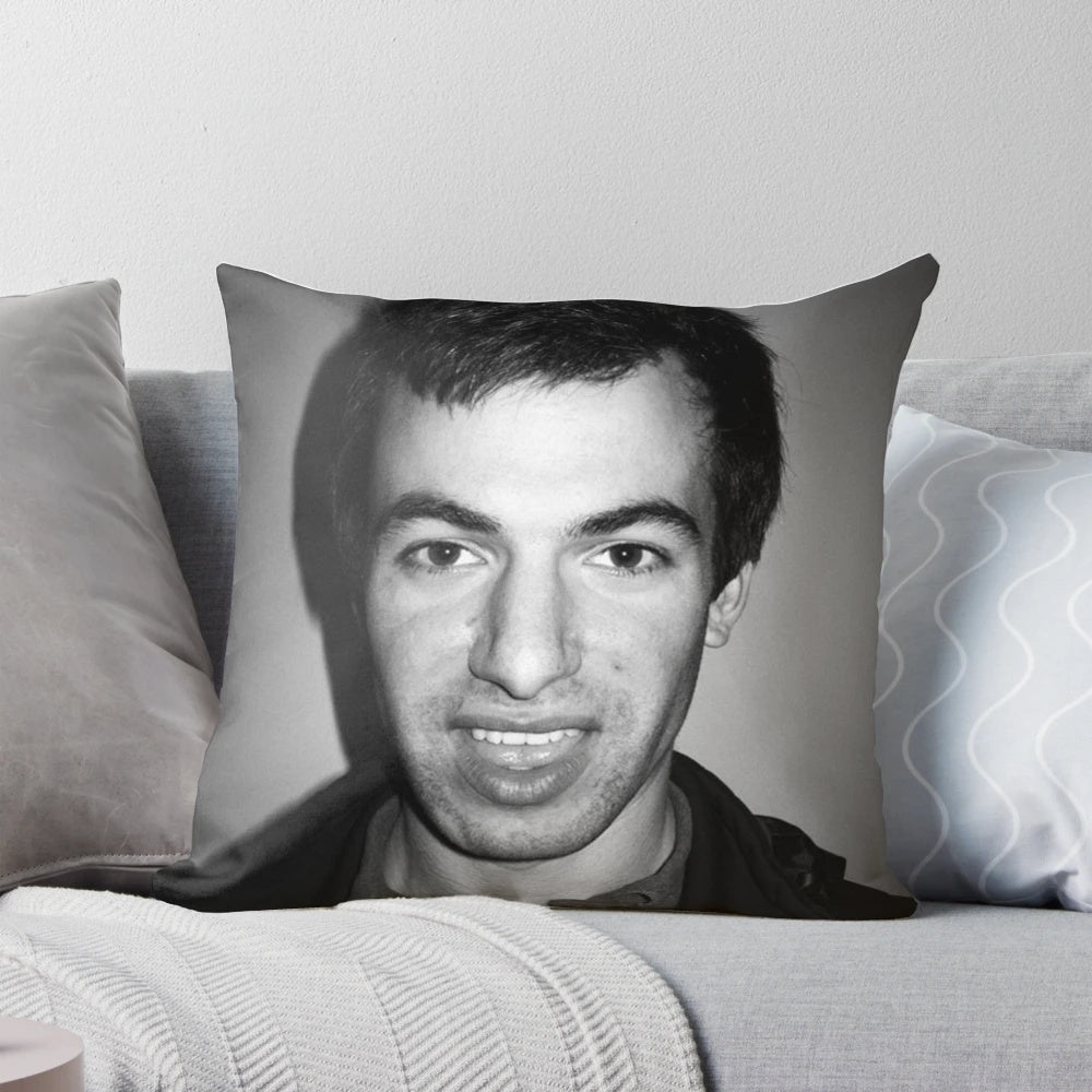 Plush pillow featuring Nathan Fielder, the comedy star of Nathan for You on Comedy Central