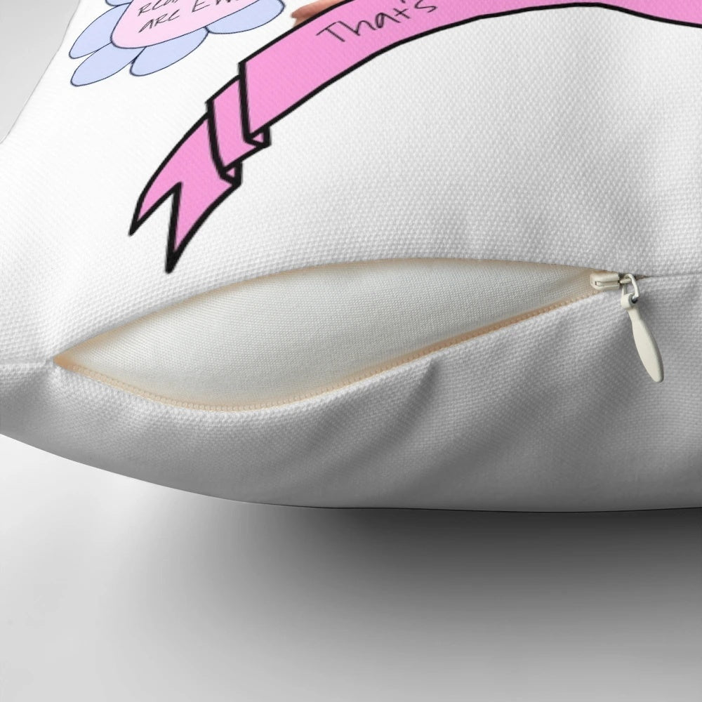 EW! Pillow featuring the Tonight Show with Jimmy Fallon logo