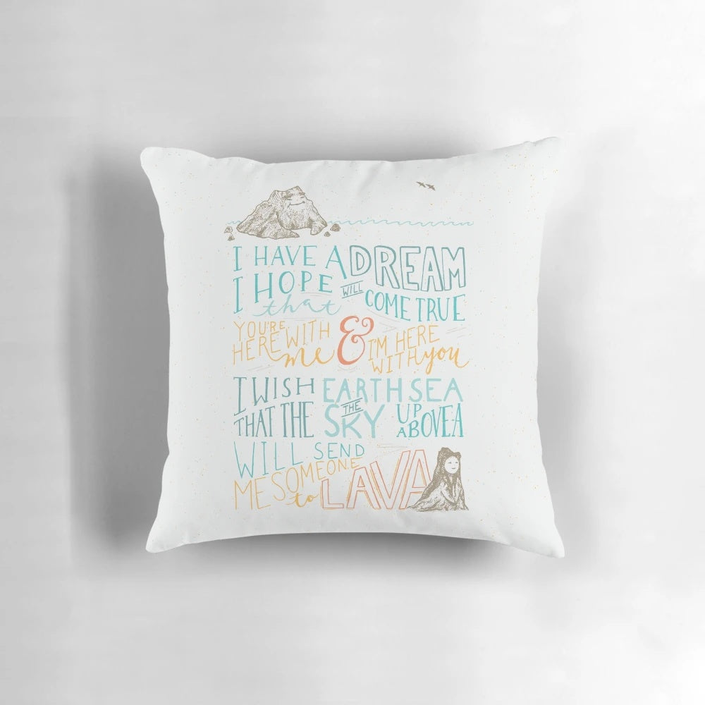 Plush lava-themed pillow with a heart-warming design for Disney and Pixar enthusiasts
