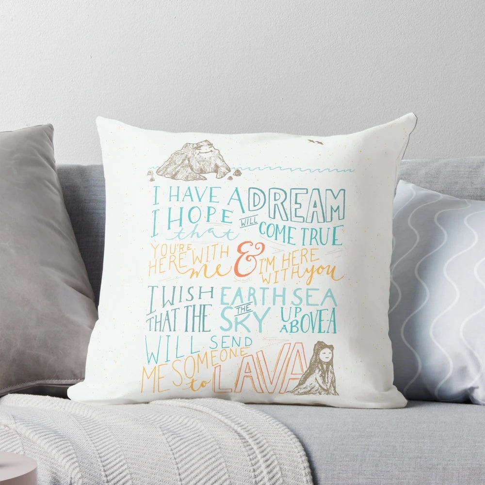 Plush lava-themed pillow with a heart-warming design for Disney and Pixar enthusiasts