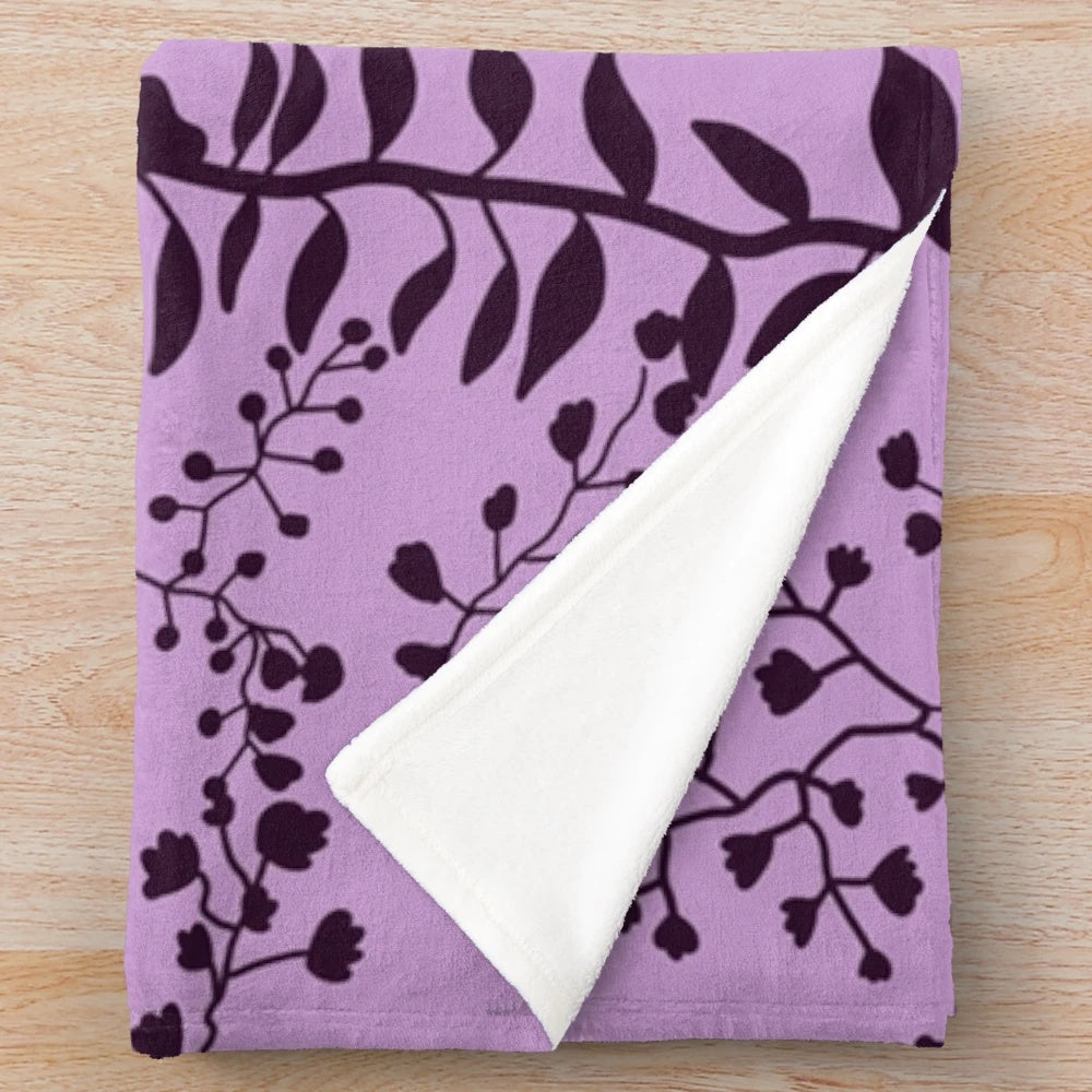 Lavender Freesia Plush Blanket featuring Bella Swan from the Twilight Saga