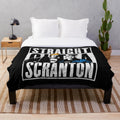 Plush blanket featuring The Office inspired "Lazy Scranton" design