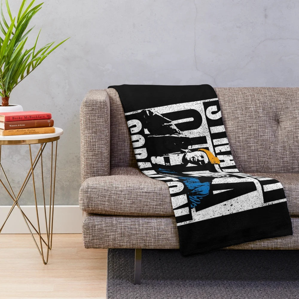 Plush blanket featuring The Office inspired "Lazy Scranton" design