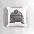 Le Monke and Uh Oh Stinky meme design printed on a high-quality plush pillow