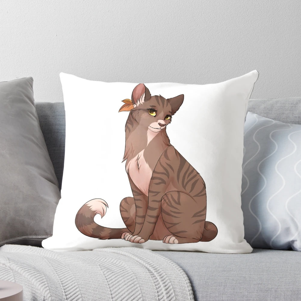 Leaf Pool Warrior Cats Decorative Throw Pillow with Sticker Design