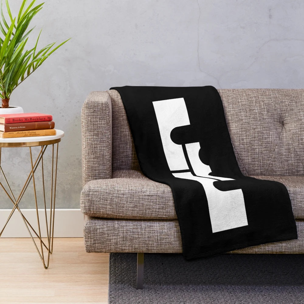 Lebron James-inspired plush blanket featuring the iconic NBA player's logo
