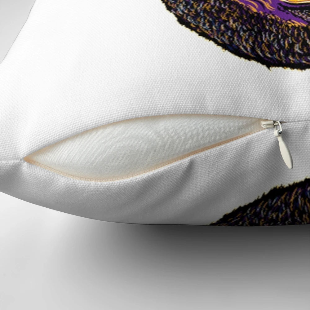 Lebron James Lakers-Inspired Pillow with Lakers Logo and Colors