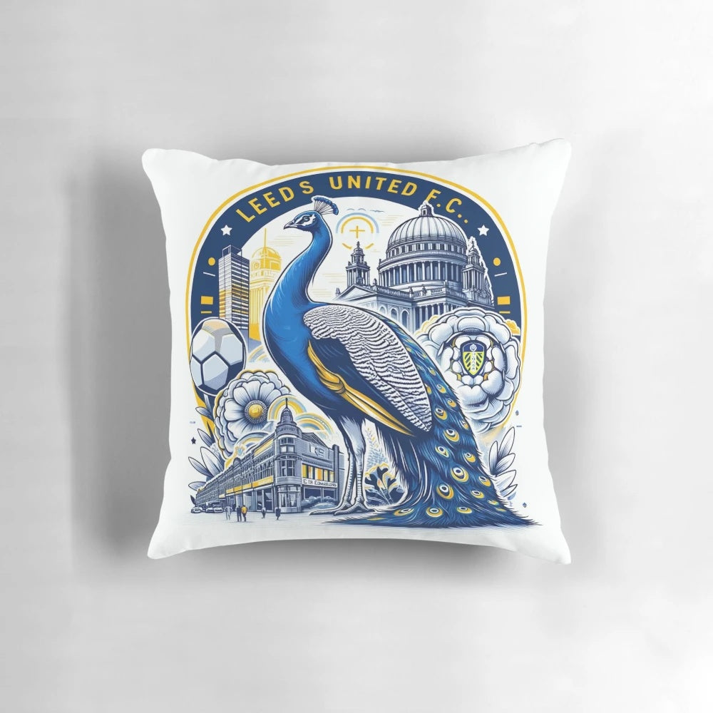 Leeds United Football Club Inspired Artwork Pillow