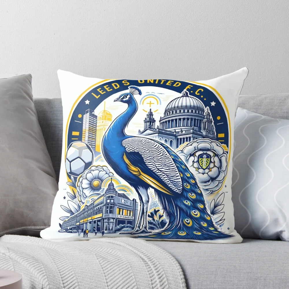 Leeds United Football Club Inspired Artwork Pillow
